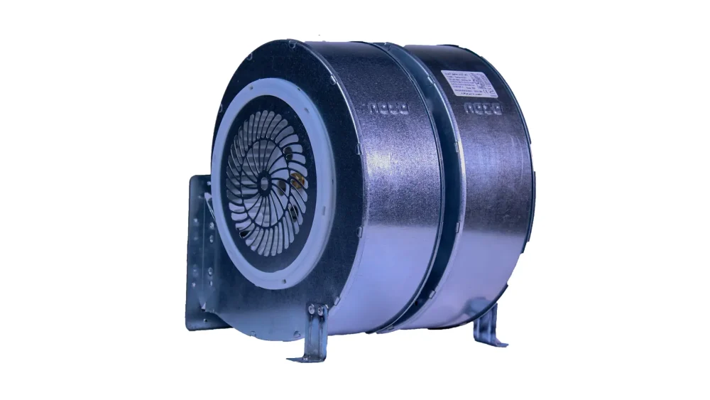 Electric motor with metal turbo cover (2115)