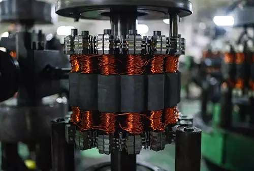 Stator winding process for kitchen hood motor manufacturing